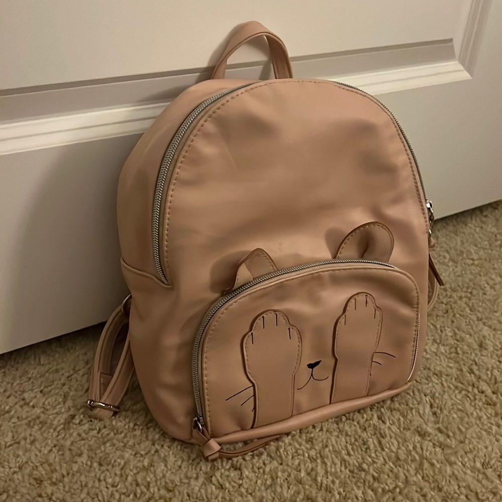 Tillys Pink Cat Mini Backpack
